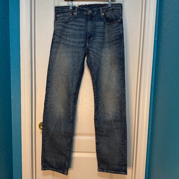 Levi Strauss 559‎ Eco Ease Relaxed Straight Blue Denim Jeans Size 36x36